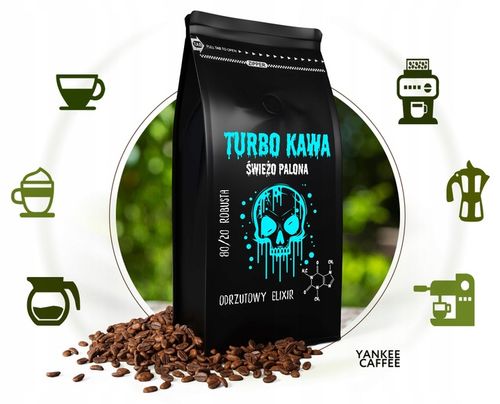 TURBO Kawa ziarnista Do ekspresu 1kg 80/20 Robusta/Arabica ODRZUTOWY na Arena.pl