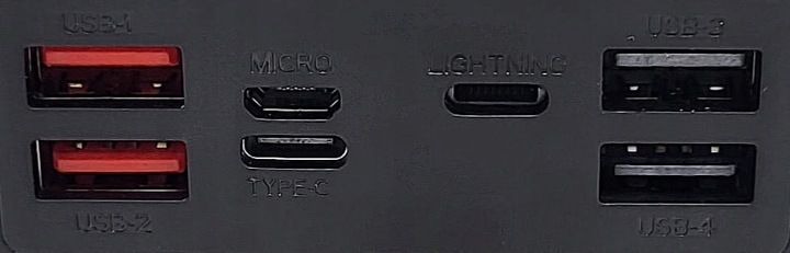 POWERBANK 80000mAh USB C IPHONE MICRO KABLE QUICK CHARGE PATONA CZARNY zdjęcie 6