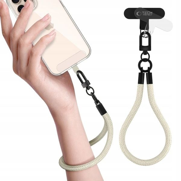 Smycz do telefonu na rękę Tech-Protect beżowy Tech-Protect zdjęcie 1