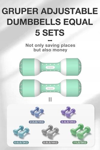 HANTLE REGULOWANE 2 X 5 KG GRUPER ZESTAW STAL ANTYPOŚLIZGOWE SOLIDNE 10 KG na Arena.pl