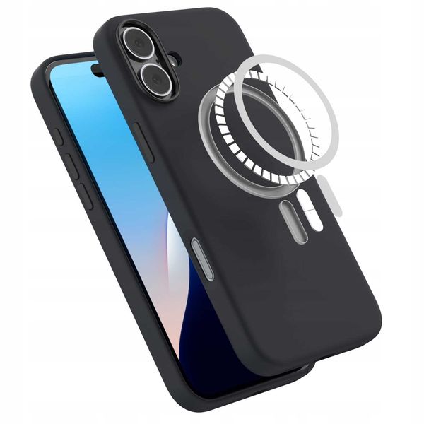 Spacecase Pure Mag Iphone 16 Plus Black zdjęcie 11