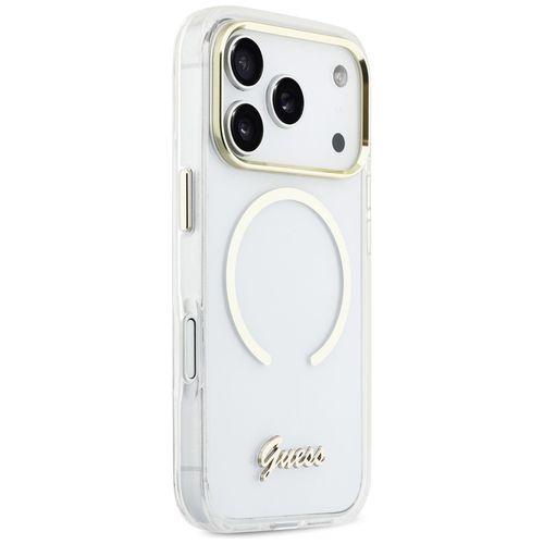 etui guess iml script metal magsafe do   iphone 17 pro przezroczysty na Arena.pl