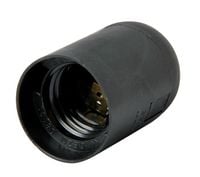oprawka plastikowa e27 czarna - ex-s9100009