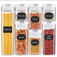 Pojemnik Do Przechowywania Żywności - Plastikowy - ZESTAWY! 7pcs set