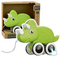 ND24_22909 Dinozaur Zabawka Do Ciagniecia Na Sznu