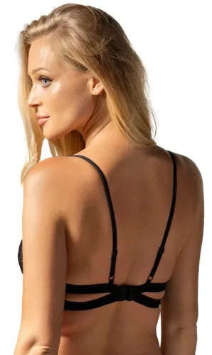 obsessive nutris czarny biustonosz koronkowy xl/2xl na fiszbiny na Arena.pl