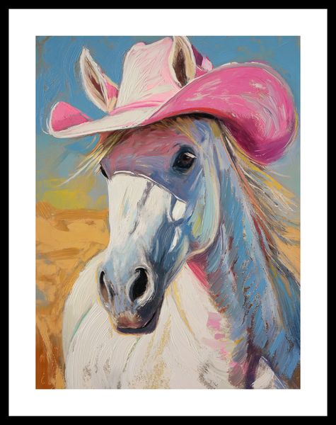 Plakat 30x40cm Różowy Kapelusz zdjęcie 3