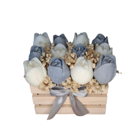 Flower Box Świece Bukiet Prezent MIni Skrzynia Dekoracja Ozdoba Kwiaty