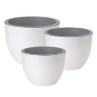 Doniczka okrągła Muna 30, 35, 40 Zestaw Donica x3