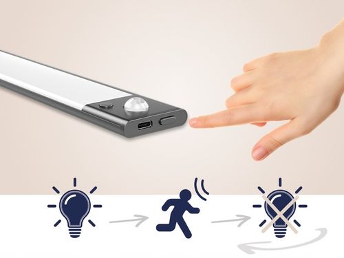 BOSTE LAMPKA LED NOCNA Z CZUJNIKIEM RUCHU I ZMIERZCHU MAGNETYCZNA AUTO na Arena.pl