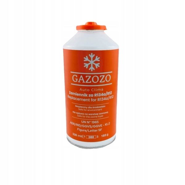 Czynnik chłodniczy do nabijania klimatyzacji zamiennik R134a/R12 GAZOZO zdjęcie 4