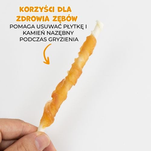 Smaczki przysmaki dla psa kurczak owinięty na wołowinie 500g PAWFECT BITES na Arena.pl
