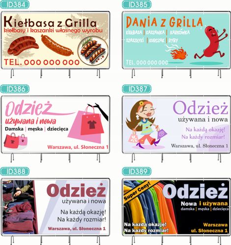 BANER REKLAMOWY 300x150cm oczkowany projekt w cenie AGENCJA OCHRONY na Arena.pl