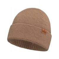 Czapka wełniana Merino damska męska Camel