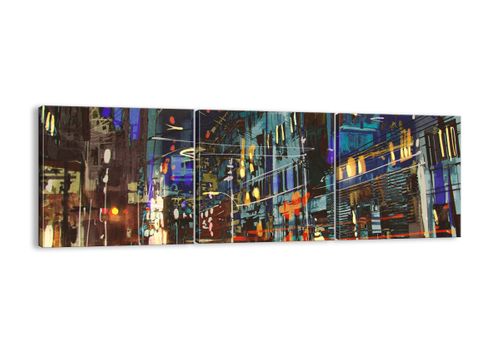 Obraz Na Płótnie - Miasto Centrum Auto - 120X40 Cm - Ca120X40-3787 na Arena.pl