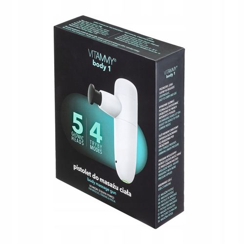 MASAŻER PISTOLET DO MASAŻU 5 GŁOWIC VITAMMY BODY 1 na Arena.pl