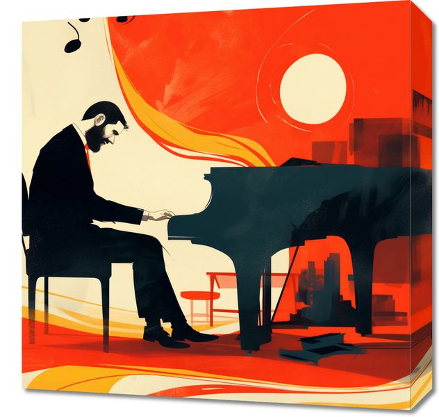 Obraz 50x50cm Pianista zdjęcie 1