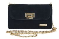 Zamszowa kopertówka na łańcuszku Barberinis - Czarna