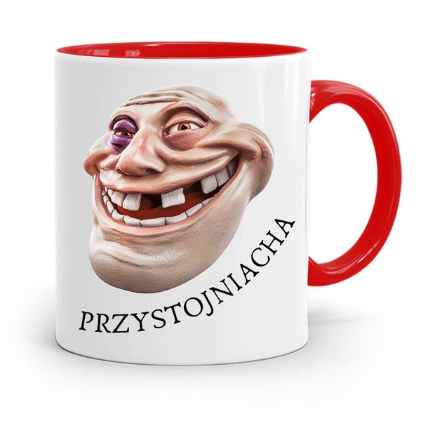 Kubek Czerwony Prezent Dla Chłopaka Przystojniacha Z Nadrukiem Ze Zdjęciem zdjęcie 1