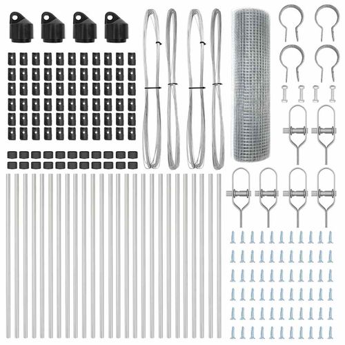 Ogrodzenie z słupkami Srebrny 0.6 x 50 m Stal na Arena.pl