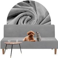 POKROWIEC NA WERSALKĘ WELUR 190-210 CIEMNY SZARY