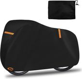 Wodoszczelny Pokrowiec na Rower z Odblaskami Czarny 200x70x110 cm Oxford