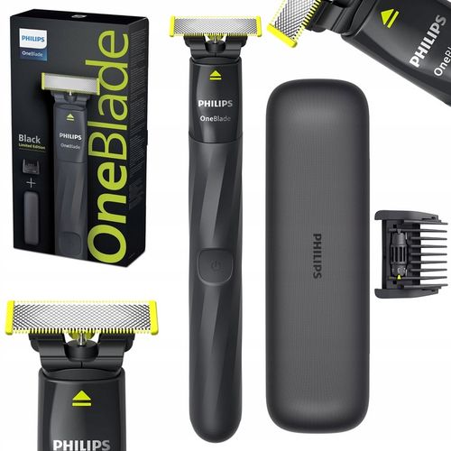 Golarka Philips QP1424/65 One Blade Black z etui i regulowaną nasadką na Arena.pl