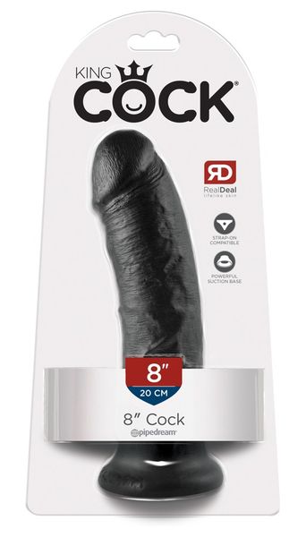 Didlo King Cock czarny dł. 20 cm zdjęcie 1
