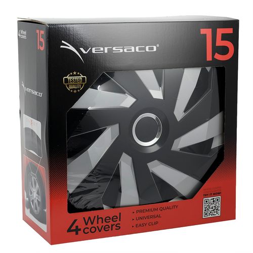 Kołpaki Vector RC black / silver 15", 4 szt. na Arena.pl