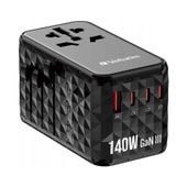 Adapter podróżny Verbatim UTA-10 GaN III globalny-globalny USB-A 3xUSB-C PD