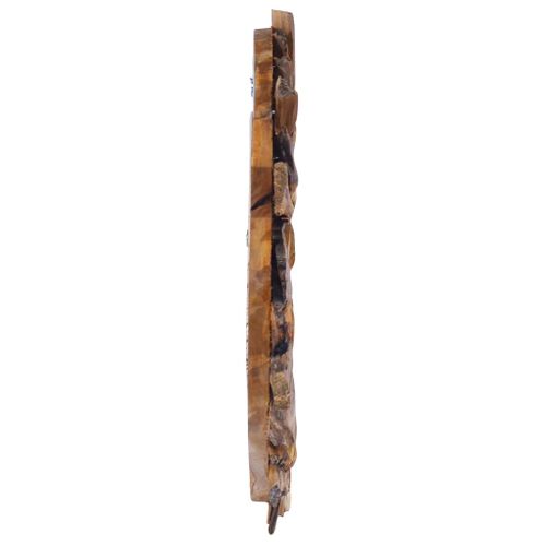 Lustro ścienne, 40 cm, drewno tekowe, okrągłe na Arena.pl