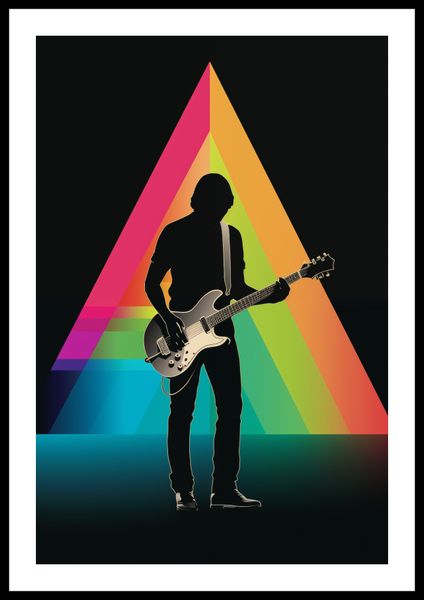 Plakat 40x60cm Pryzmat przez Gitarę zdjęcie 3