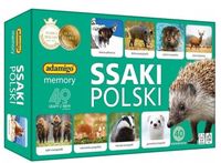 Memory SSAKI POLSKI Zwierzęta Gra Pamięciowa MEMO Adamigo dla Dzieci 3+