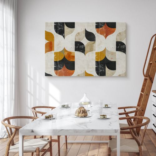 Obraz Na Płótnie Kolorowe Kształty Abstrakcja Ornamenty Boho 100cm x 70cm na Arena.pl