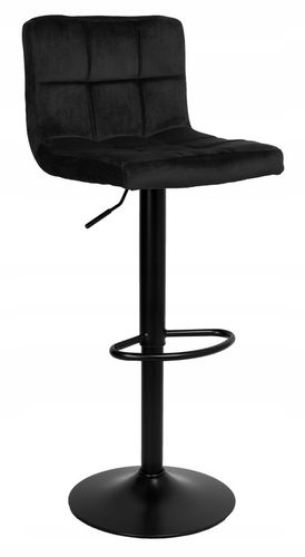 KRZESŁO BAROWE OBROTOWE HOKER WELUROWY REGULOWANE PIKOWANE KUCHENNY na Arena.pl