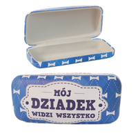 etui na okulary dla dziadka z napisem mój dziadek widzi wszystko