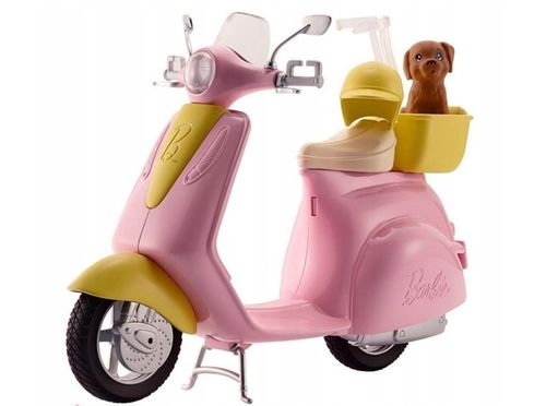 BARBIE SKUTER ZE SZCZENIACZKIEM FRP56 Mattel na Arena.pl