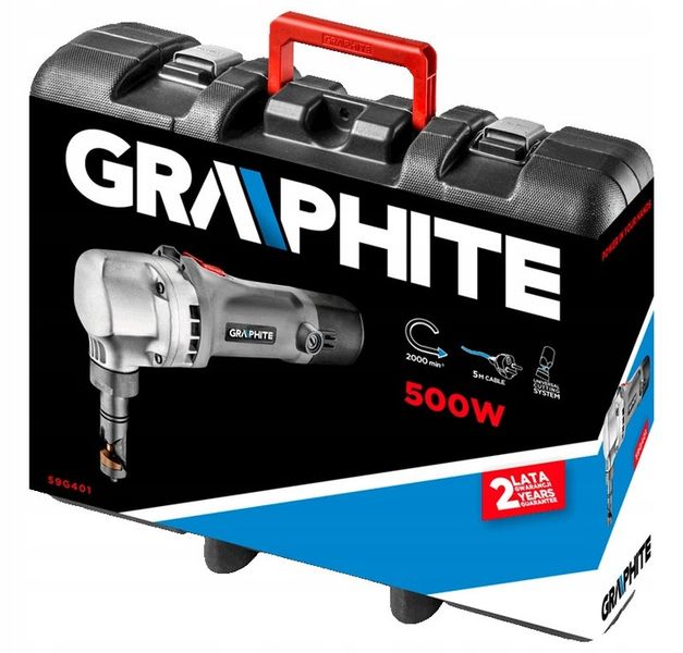 Nożyce do blachy 500W, walizka GRAPHITE 59G401 zdjęcie 11