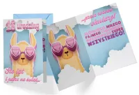 Kartka na Osiemnastkę dla Dziewczyny - 18 Urodziny - Różowe Okulary