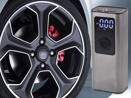 POMPKA AKUMULATOROWA DO ROWERU SAMOCHODU KOMPRESOR ELEKTRYCZNY 10 BAR LCD na Arena.pl