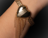 bransoletka z sercem z łańcuszkami z kolekcji heart harmony