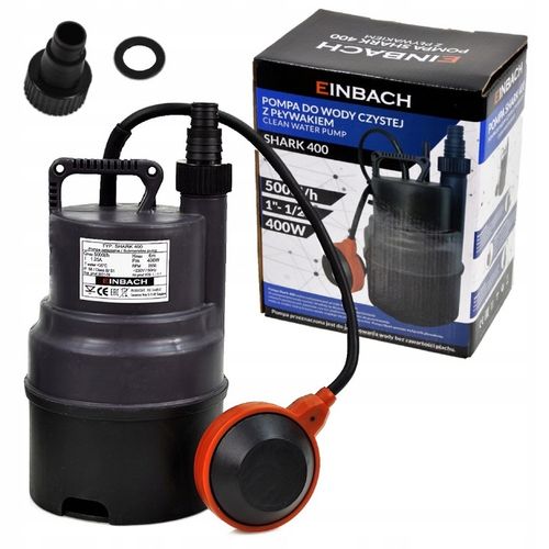 POMPA MINI Z PŁYWAKIEM DO WODY BRUDNEJ CZYSTEJ DESZCZÓWKI 400W MAŁA na Arena.pl