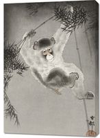 Obraz 70x100cm Monkey, Koson Japoński Vintage do Salonu