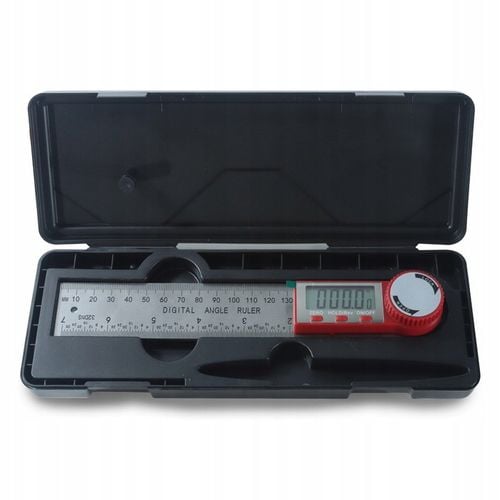 METALOWY KĄTOMIERZ ELEKTRONICZNY CYFROWY Z EKRANEM LCD 200mm 360° + na Arena.pl