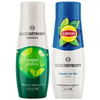 2X Soda Stream MOJITO MOHITO + LIPTON LEMON TEA Syrop do Saturatora Koncent