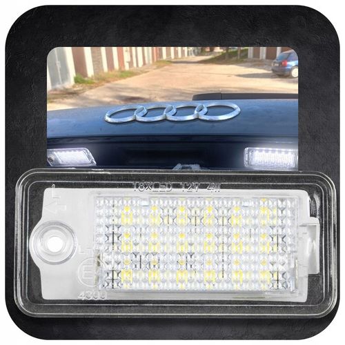 Podświetlenie Lampki LED Tablicy Rejestracyjnej Audi A3 8P A4 B6 B7 A6 na Arena.pl