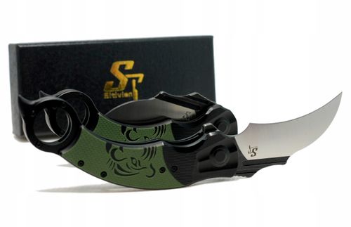 Nóż składany kieszonkowy KARAMBIT stal EDC survival Sitivien ST164 scyzoryk na Arena.pl