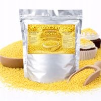 Maczki Cukrowe Żółte - posypka do tortów deserów gofrów ciast babeczek 25g