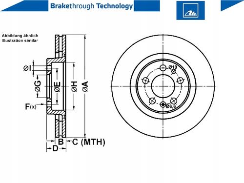 TARCZA HAM PRZOD 280X22 V POWER DISC ATE na Arena.pl