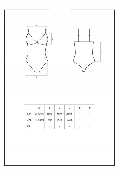 Czarne body 869-TED-1 S/M. Prześwitujące. zdjęcie 6